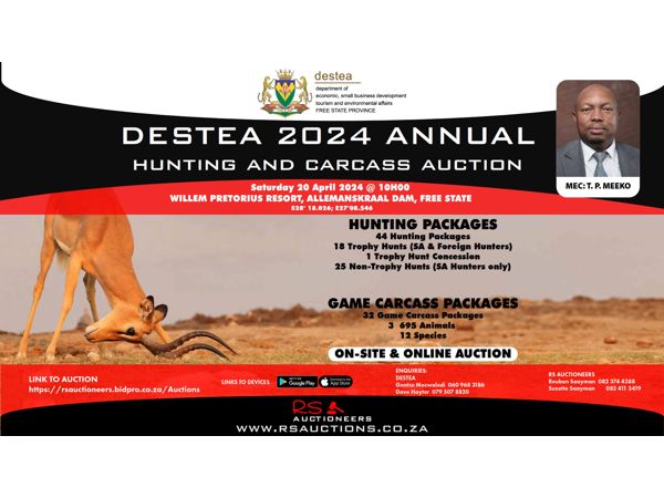 DESTEA 2024 ANNUAL HUNTING PACKAGE AUCTION